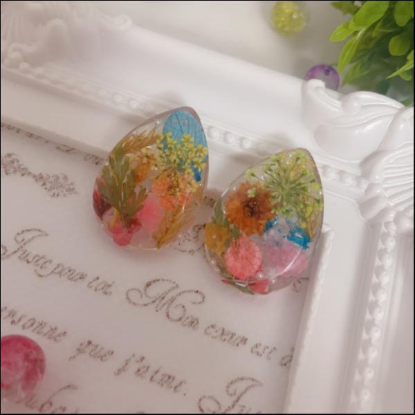 しずくピアス*春色mix
