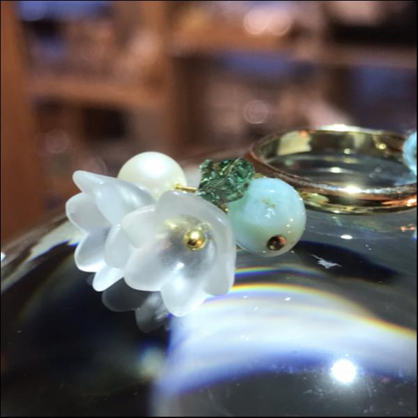 天然石の指輪ラリマー