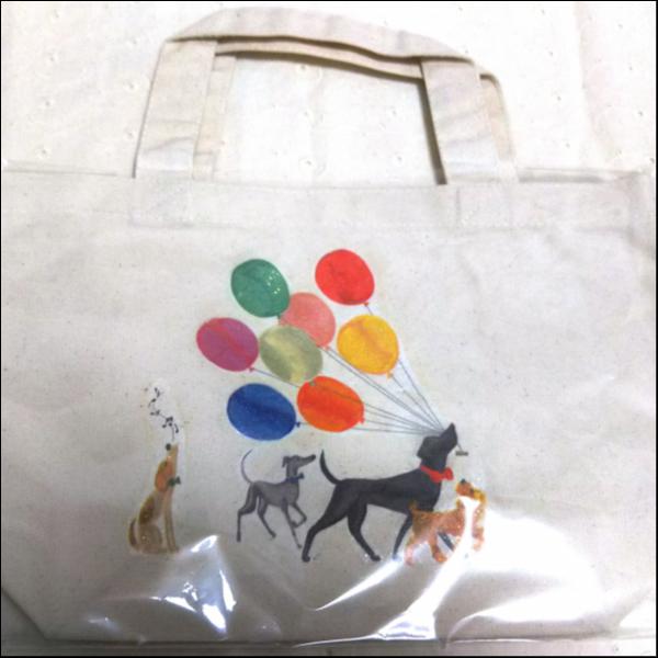 デコパージュバックトート型 犬