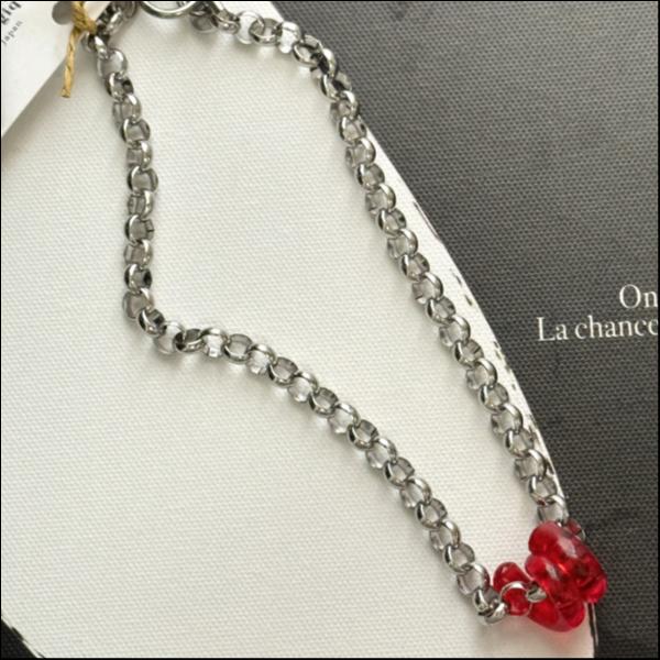 くるりん太めチェーンネックレス(ステンレス)