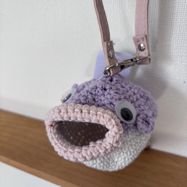 フグのキーケース 紫