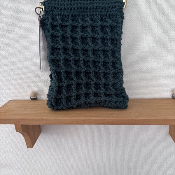 バネ口ポーチ　（みどり）