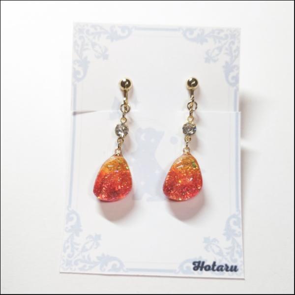 輝石イヤリング(サージカルステンレス)