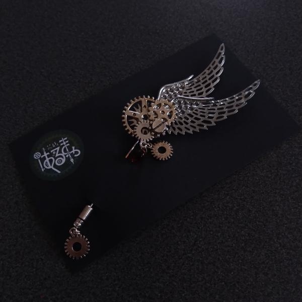 銀翼の歯車ハットピン