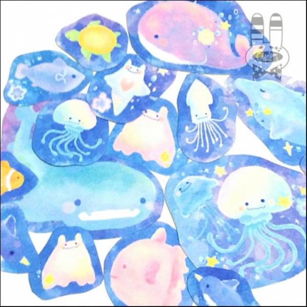 『海の世界。』フレークシール