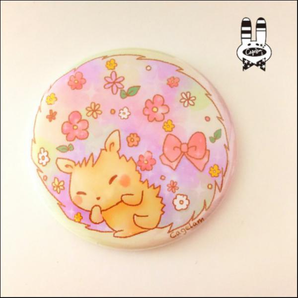『 ハリネズミちゃん』缶ミラー