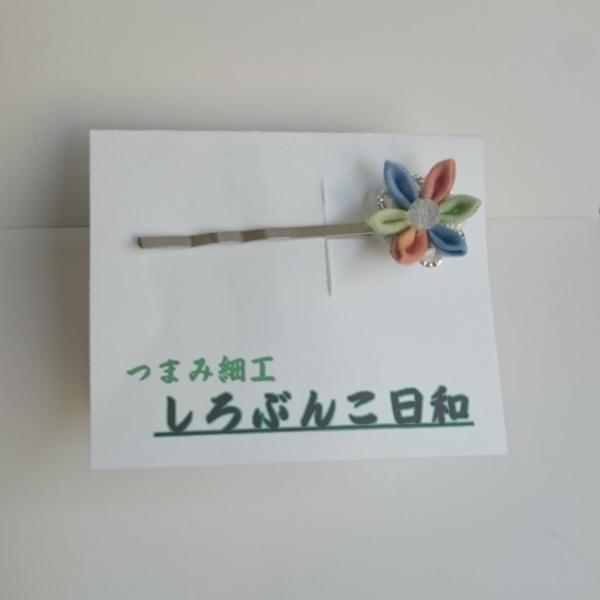 小さいお花のヘアピン・夏色