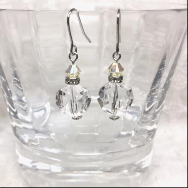 香水瓶モチーフピアス(黄)