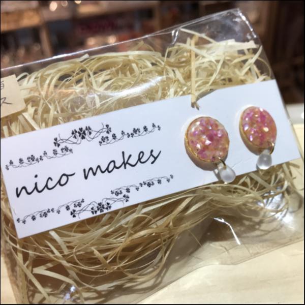 レジン樹脂ピアス