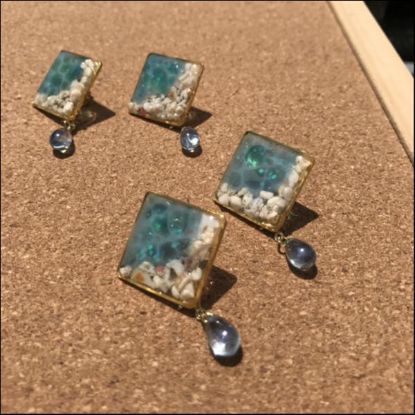 海の雫 ピアス