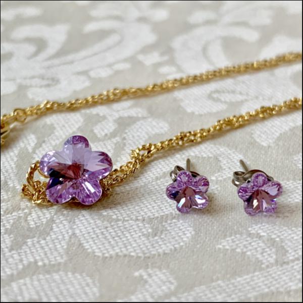スペシャルBox Flower(ラベンダー)ピアス