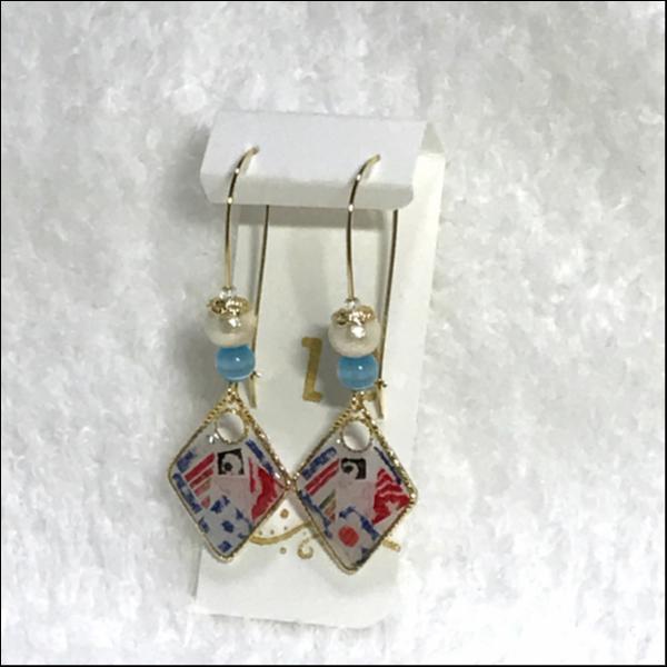 キドワイヤーピアス♡ホワイトオータム