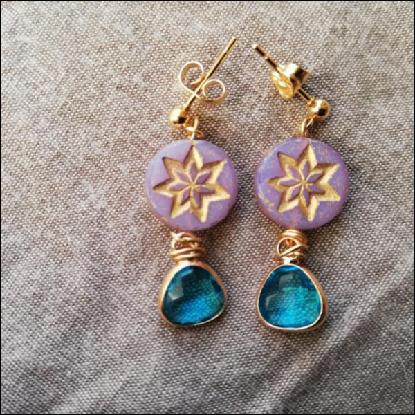 七芒星&雫のピアス PP/AQ