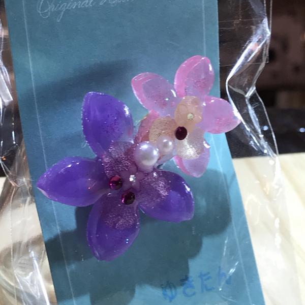 レジンお花ブローチ
