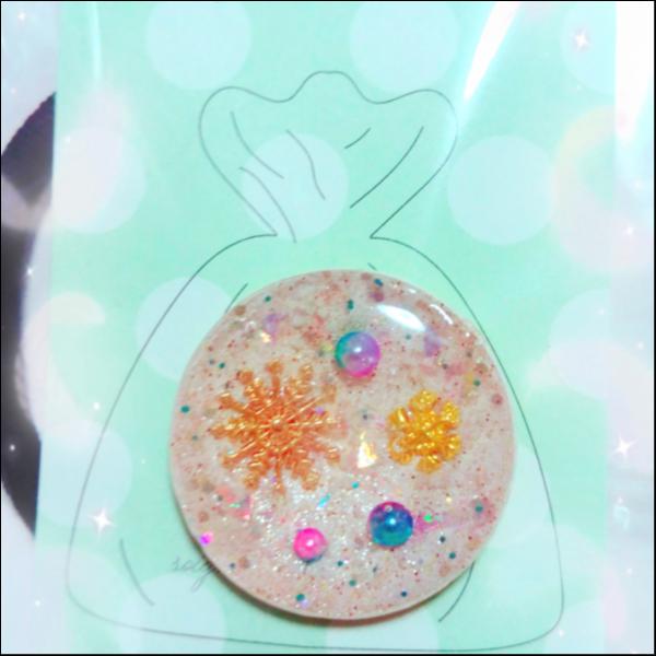 雪の結晶ヘアゴム(ホワイト)