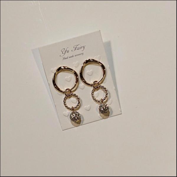rhine stone ball pierce
