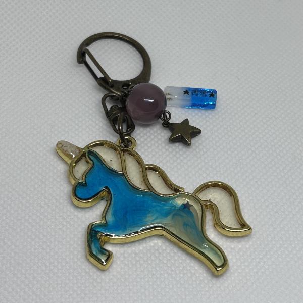 ユニコーンキーホルダー〈ブルー〉