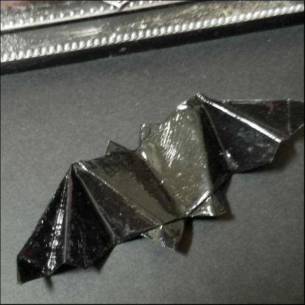 折り紙箸置き コウモリ