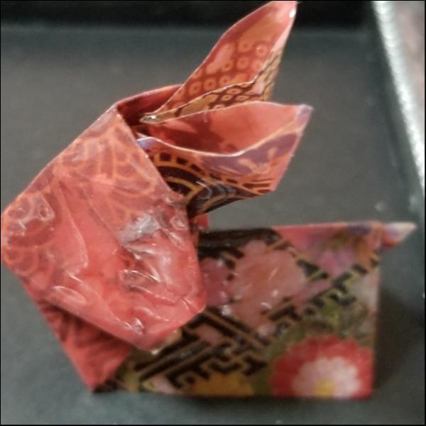 折り紙箸置き　うさぎ