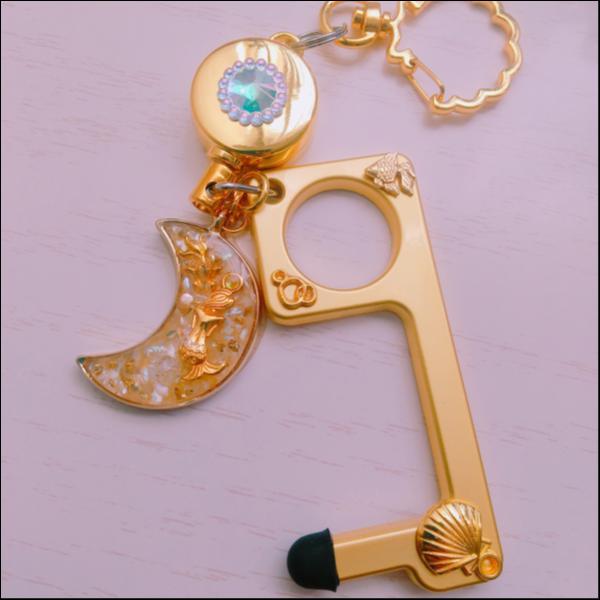 非接触キーホルダー(金色)※リール付き