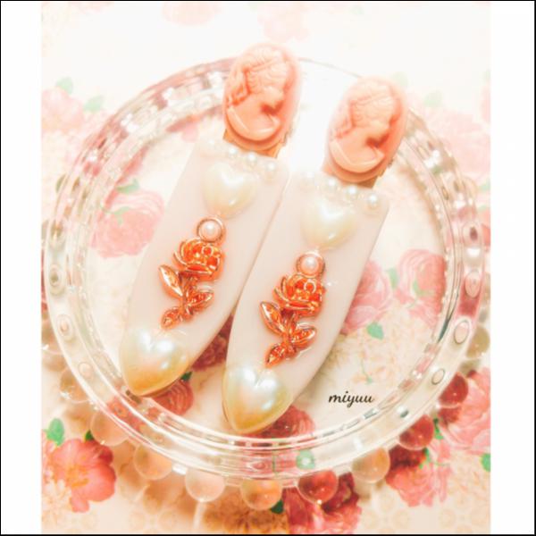 女神の前髪クリップ(ミルキーピンク)