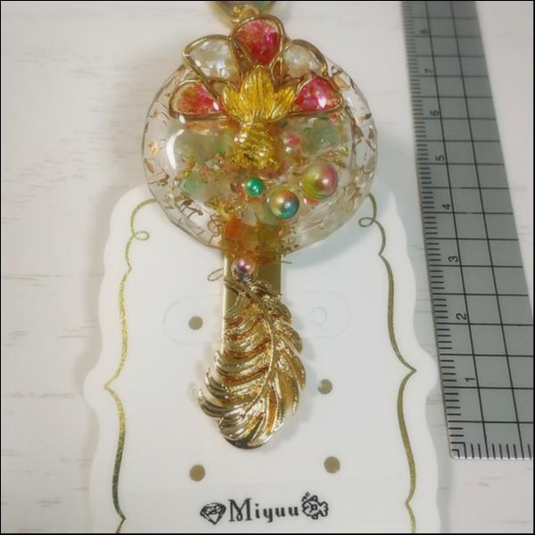 華の泡沫キークリップ(赤)